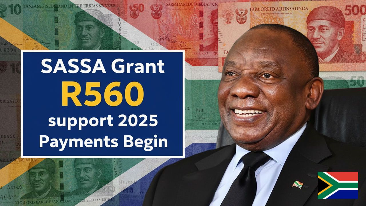 R560 Support Grant Under SASSA 2025: Eligibility, Payment Dates, Applications, And Status Checks