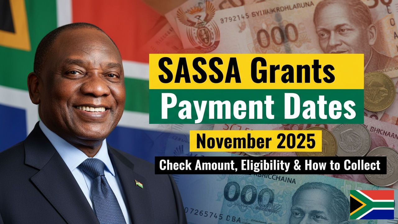 SASSA Grants Payment Dates November 2025: Amounts, Eligibility, Status Check, And How To Collect